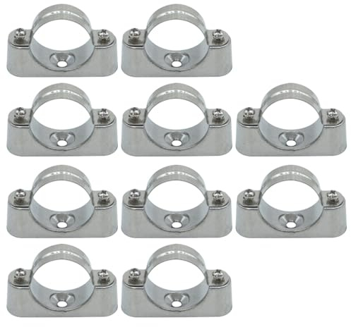 Ludom Lot de 10 Supports de Tuyau de 40 mm pour tuyaux en PVC, câbles et Fils
