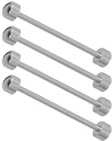 ANDRESLAD Varillas de Correa de Reloj Pasador de Tornillo Acero Resistente 20 Mm Reparación de Relojes Kit para Relojero Uso Profesional y Doméstico 4 Piezas