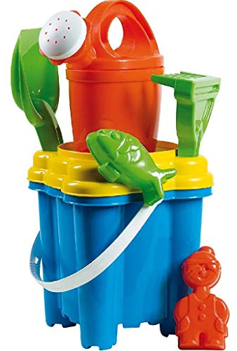 ANDRONI S.R.L. A1200172 Androni 1444-0000 - Eimerset Burg,7-teilig, 16 cm
