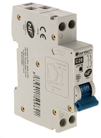 Zenitech - Disjoncteur PH/N - 20A NF pour cumulus et chauffe-eau
