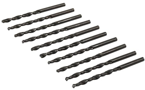 Dapetz ® 10Pcs x 8mm HSS Jobber Drill Bits, Black Twist Drill Bits for Stainless Steel Copper Aluminium Alloy Metal, Wood and Plastics DIN338