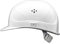 GUARD 5 - BAU-Schutzhelm - DIN EN 397 - Einstellbarer Arbeitshelm - Bauarbeiterhelm Schutzhelm Bauhelm - mit 6-Punkt Gurtband mit Leder Schweißband an der Stirn (Weiß)