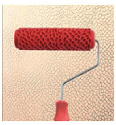 7 Rodillos de goma Textura decorativa Rodillo Suministros y herramientas de pintura-A7