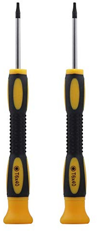 2 Stück T6 Torx-Schraubendreher TR6 T6H Torx-Sicherheits-Schraubendreher, kompatibel mit Mac Mini (Modelle 2014–2018), HDD, SSD, MacBook Pro, Reparatur