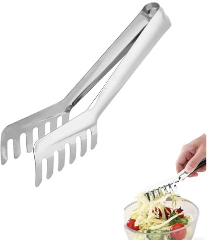 Pinzas Para Servir De Acero Inoxidable, Mango Largo Pinzas Para Espagueti Pinza De Cocina Pinza Para Ensalada/Pasta Pinzo Para Pasta Pinzs Para Alimentos Herramienta De Cocina