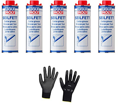 Iloda 5xOriginal Liqui Moly 1l Seilfett 6173 Schutzhandschuhe