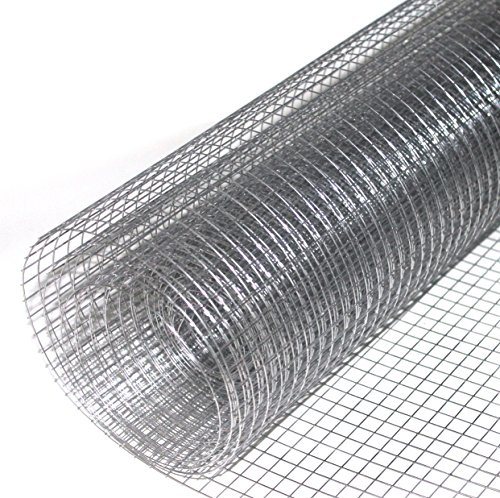 Volierendraht feuerverzinkt Drahtgitter Drahtgeflecht Zaun Maschendrahtzaun Höhe 50 cm Länge 10 m (Maschenweite 19x19 mm, Länge 10 m, Höhe 50 cm) ->SCHNELLER VERSAND AUS DEUTSCHLAND <-
