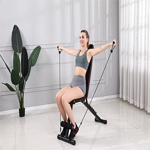 WZFANJIJ Multifunktion Hantelbank verstellbar platzsparend Bankdrücken Weight Bench Schrägbank Trainingsbank Flachbank