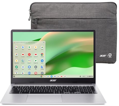 Acer Laptop Chromebook 315 | Intel Pentium Silver N6000 | 39.6 cm Full HD IPS Touch | Gráficos Intel UHD | 8GB LPDDR4X | 64GB eMMC | Wi-Fi 6 | DTS Audio | Chrome OS | CB315-4HT-P8PQ