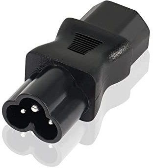 YAODHAOD IEC 320 C13 to C6 AC Adapter, 10A 125V 2.5A 250V IEC 3Pol Plug to Mickey Mouse 3Pol Female Power Supply, C6 to C13 AC Converter
