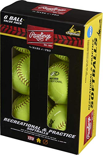 Rawlings | NCAA Recreational Fastpitch Softballs | 11 & 12 Options | 6 & 12 Count Options
