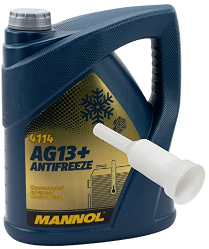 Kühlerfrostschutz Konzentrat MANNOL AG13+ Advanced -40°C 5 Liter gelb mit Ausgießer