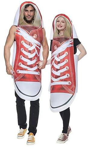 Luxylei Halloween-Party-paarkostüm, Lustige Turnschuhe Für Erwachsene, Kostüme Aus Segeltuch, Cricket-Schuhe, Cosplay-Outfit Für Erwachsene, Männer, Frauen, Paare