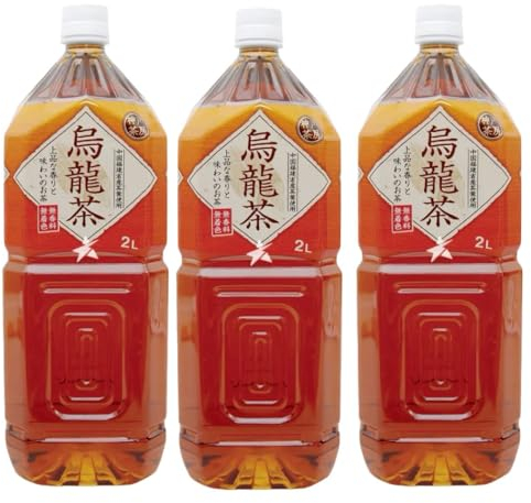 Tominaga Kobe Sabo Japanese Oolong Tea Drinks 2L 神戸茶房 烏龍茶 (Pack of 3)