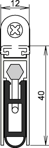 Türdichtung Kältefeind Allround® 1-1075 1-s.L.1083mm Alu.silberf.HLT L/R ATHMER