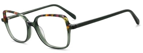 Mode Glasögonbågar Acetat Glasögonbågar Kreativa tvåfärgade sömmar Glasögon Bågar Anti-ögonansträngning Glasögon