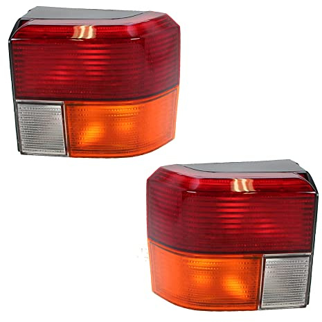 ATEC Germany 2x Heckleuchte links + rechts Blinker gelb ohne Lampenträger | Kompatibel mit: VW TRANSPORTER T4 Bus, TRANSPORTER T4 Kasten