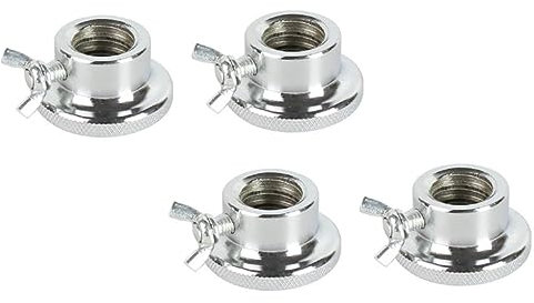 CANIGHT 4 Pcs Double Barbell Collars Secure Screw Caps for Dumbbell Nut 2.5cm Hexagon Design Anti-Slip Clamps for Weight Lifting
