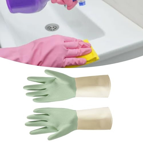 Kavolet Haushaltsreinigungshandschuhe, Reinigungshandschuhe, Wiederverwendbar, Wasserdicht, Bequem, Waschhandschuhe, Hausarbeitshandschuhe für Zuhause, Küche, Badezimmer
