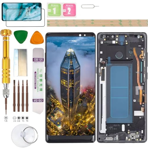 Gadget Troops Conjunto de pantalla LCD para Samsung Galaxy Note8 (Note 8) SM-N950F, N950U, N950U1, N950N, N950W, SC-01K, N950FD (negro)
