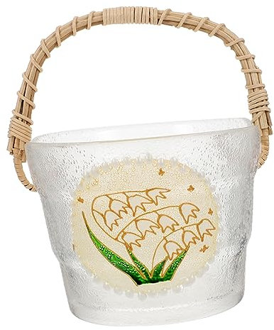 LIFKOME Eiswürfeleimer Mit Holzgriff Für Eiswürfel Und Getränkeflaschen Wie Bierflaschen Kreativer Obsteimer Für Bars Restaurants Und Partys