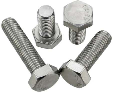 Generisch 304 Edelstahl Linksgewinde Sechskantschrauben Schrauben M6 M8 M10 M12(3pcs,M12x50mm)