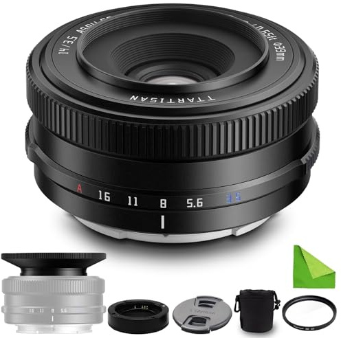 TTARTISAN 14mm F3.5 X-Mount APS-C Autofokus-Festbrennweite für Fujifilm Fuji X-Mount Kameras X-T50 X-T5 X-T4 X-T30II X-T30 X-T3 X-T20 X-T2 X-M5 X-A7 X-A5 X-A10 X-A3 X-Pro3 X-Pro2 X-E4 X-E3