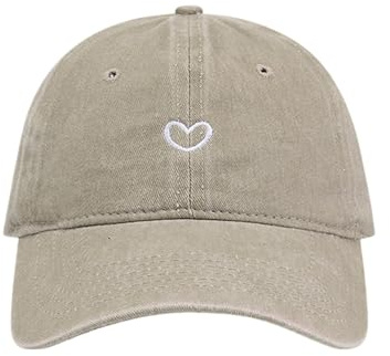 Generisch Baseball Cap Damen mit Herzförmiges Stickmuster Mütze Verstellbarem Kappe Outdoor Sports Cap Damen Sommer Pferdeschwanz Basecap Sonnenschutz Kappe Mädchen Sonnenkappe Sonnencap