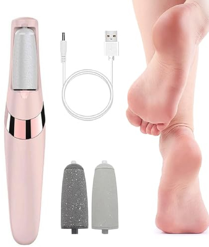 Waterproof Electric Foot File - Electric Callus Removers for Feet, Portable Electric Foot File Hard Skin Remover, Callus Removal Tool, Removes Dry Skin for Smoother Feet, Pedicure Tools for Heels
