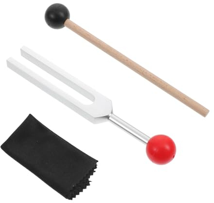 Abaodam Stimmgabeln aus Aluminiumlegierung mit Hammer Klanginstrumente für Meridianarbeit Balance Energiearbeit Yoga Chakra-arbeit und Meditation Präzise Tonhöhenanpassung für Gitarren