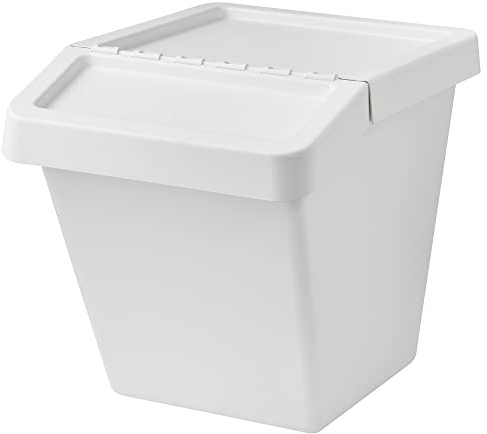 ProTuning SORTERA waste sorting bin with lid, 60 l, white
