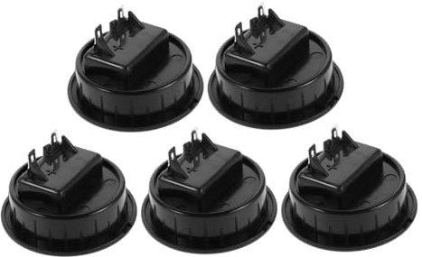 OSALADI 5pcs Speaker Cable Clip Quick Connect Binding Post Terminal Wire Connector for Speaker Rear Panel Automotive Audio System Black