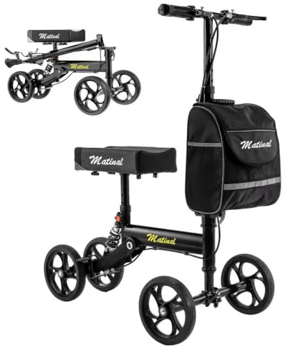 Matinal knie rollator für Erwachsene bei Fußverletzungen, mit Tasche