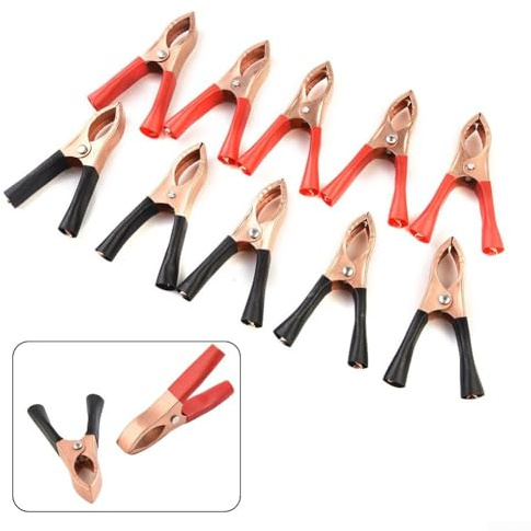 10pcs 30A Auto Morsetti Batteria Per Alligatore Clip Coccodrillo Clip per Progetti Elettrici e Connessioni Batteria