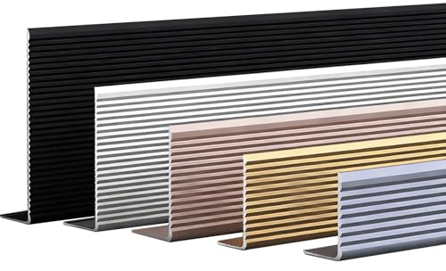Aluminium-Treppenkantenschutz, Metallstreifen-Schwellenleiste, Mit 90°-Winkel-Wandeckenschutz, Treppenkantenverkleidung Kann Geschnitten Werden(Gold,90cm L 50mm*30mm)