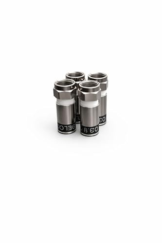 MGLAB Cabelcon 3.9 Compression Connectors CX3 F-Type RG59 Coaxial Cable – Professional Waterproof TV & Satellite Connectors -Pack of 50