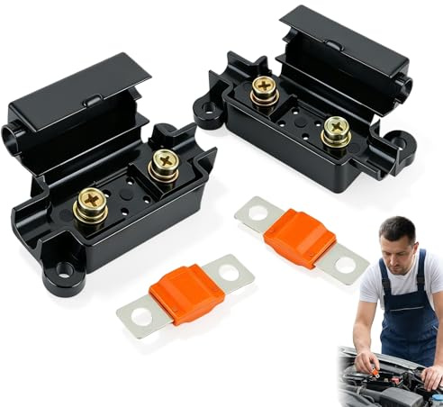 Cloxtralon Midi Sicherungshalter mit 30 Ampere Midi Sicherungen – 2 Stück Set, geeignet für Autos, LKWs, Baufahrzeuge, landwirtschaftliche Maschinen, Busse und Wohnwagen