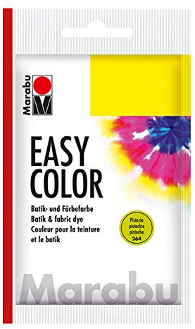 Marabu 17350022264 - Easy Color pistazie, 25 g Batik- und Handfärbefarbe für Baumwolle, Leinen, Seide und Mischgewebe, handwaschbar bis 30°C, sehr gute Lichtechtheit, nicht kochecht