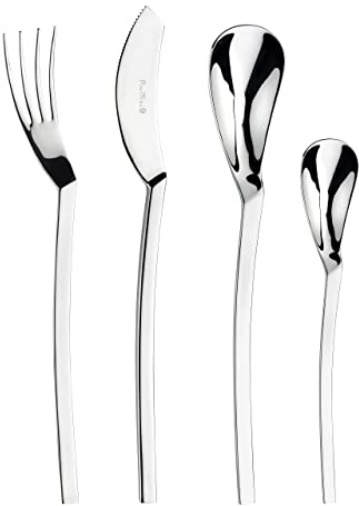 Pintinox Set da 24 pz, Posate Serie Archi in Acciaio Inox Nichel Free, Box Gift