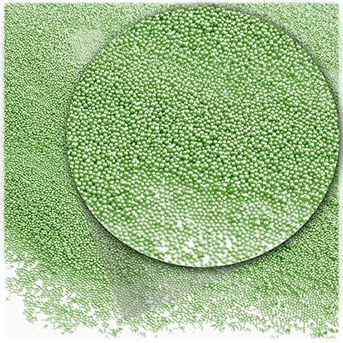 1oz = 28g Plastic Microbeads Nohole 0.6mm Opaque Harlequin Phosphoric Green