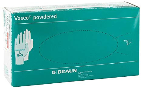 B. Braun VASCO Untersuchungshandschuhe gepudert groß 100 St
