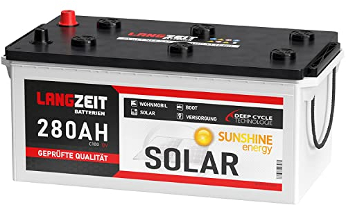 Solarbatterie 280Ah 12V Wohnmobil Boot Wohnwagen Camping Schiff Batterie Solar 230Ah 250Ah (280AH 12V)