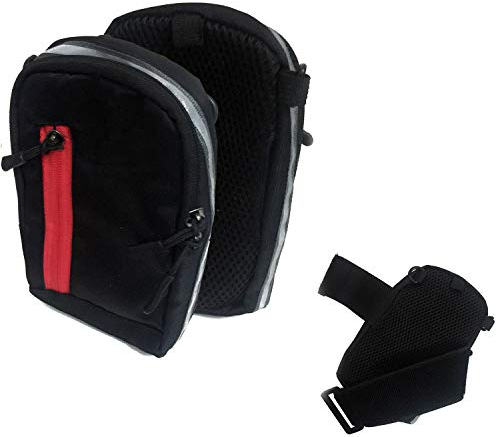 K-S-Trade Qualitativ & Innovativ Fototasche Kameratasche Gürteltasche Schutz Hülle Für Panasonic Lumix DC-TZ202 Case Bag Stoßfest Holster Schwarz