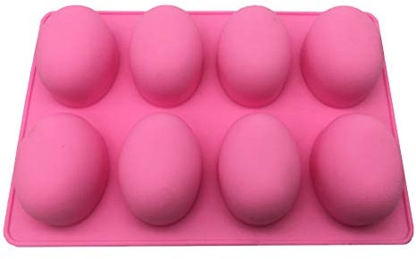 Cabilock Stampo in Silicone a Forma Di Ellisse Con Cavità Per Dolci Gelatina Cioccolato Dessert Fai Da Te Strumento Da Cucina e Antiaderente