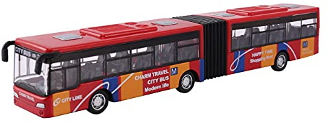 Ocnvlia Bambini Model Vehicle Bus Auto Giocattolo Bambino Tirare Indietro Giocattolo Rosso