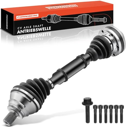 Frankberg Antriebswelle Achswelle Vorderachse Links Ohne ABS-ring | Kompatibel mit A3 8P1 A3 8V1 8VK Golf VI 5K1 Golf VII 5G1 BE1 BE2 BQ1 Replace# 2K3407271B