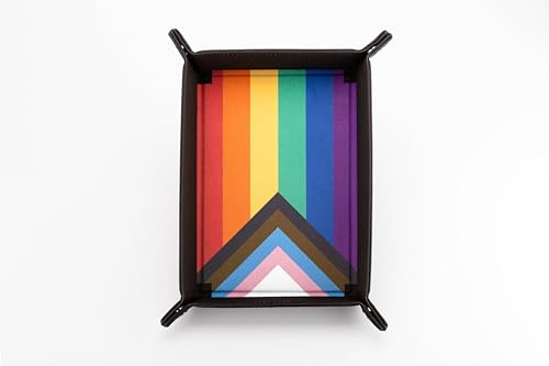 Fanroll - Pride Fold Up Velvet Dice Tray - Rainbow Flag