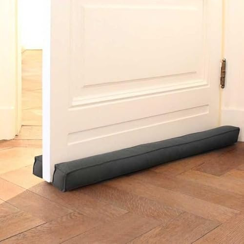 Rori Doppel Zugluftstopper für Türen 70cm - Türluftstopper für Schutz - Türbodendichtung Grau - Zugstopper vor Zug und Lärm - Quadratischer Draft Stopper - Verschiedene Größen