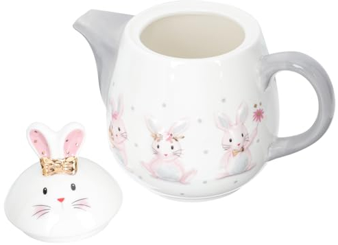 SHOWERORO Tetera De Diseño De Conejo Accesorio Práctico Para Hogar Para Compartir Té Familia y