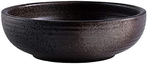 Tazón de Ramen japonés Tazón de cerámica de Porcelana Grande Tazón de Sopa Japonesa Tazón de Fideos para Fideos Udon Soba Pho Ensaladera, Gris, Blanco, 23 cm
